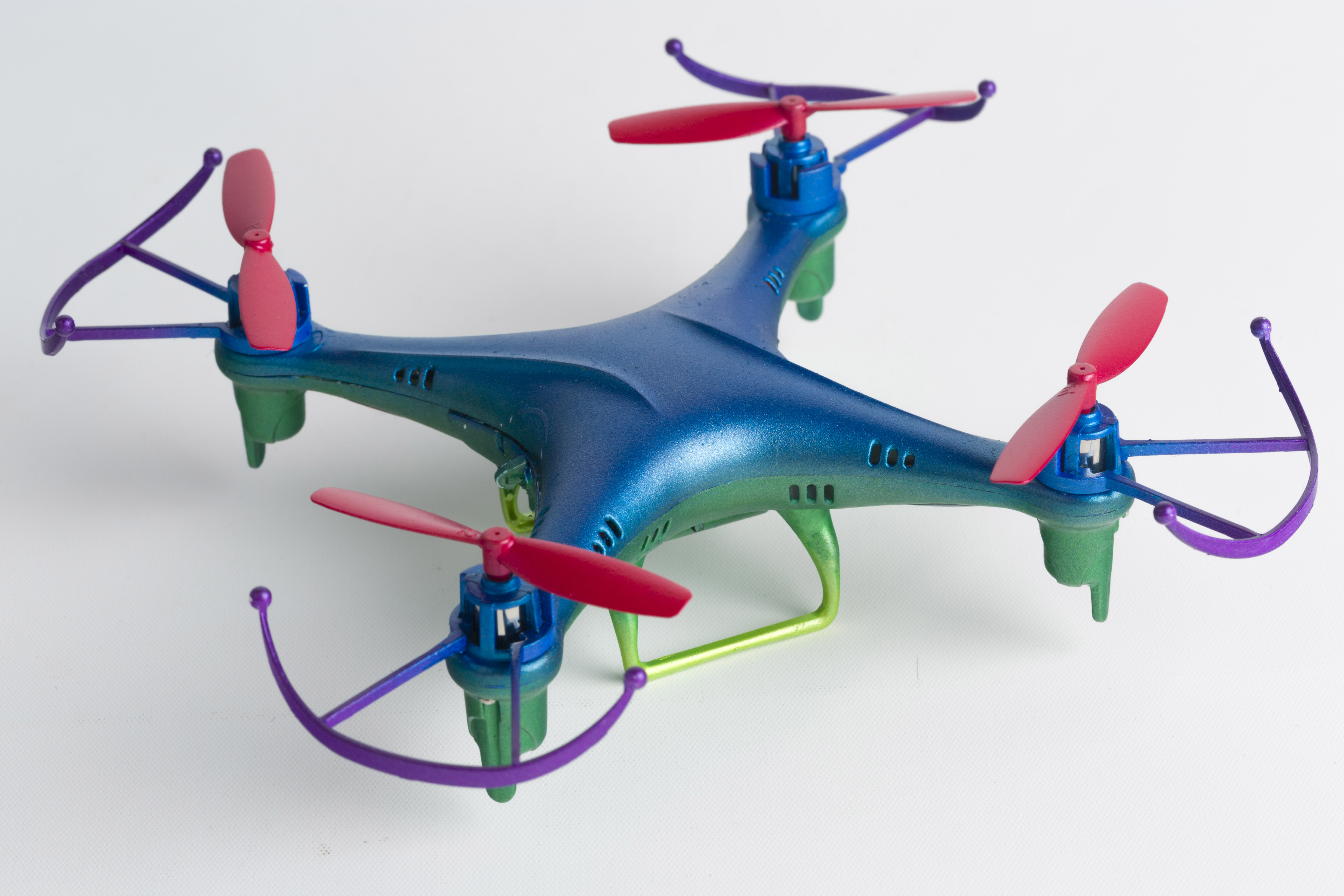 Quadcopter blue green