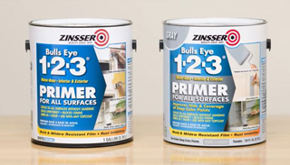 Introducing Zinsser Bulls Eye 1-2-3 Gray Primer